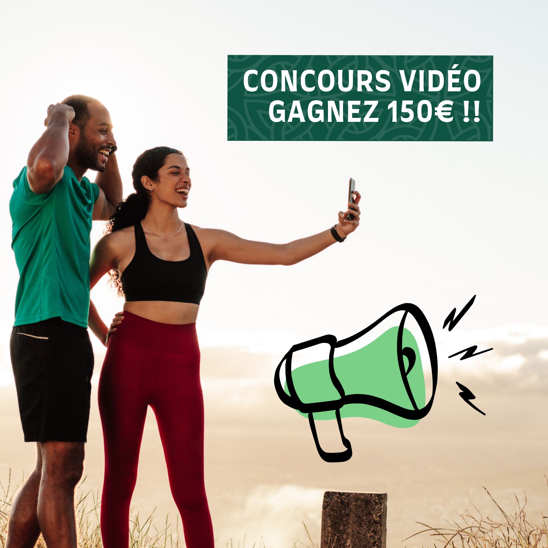 Concours vidéo Le Loup Vert en images : deux coureurs filment leur vidéo et gagnent 150 euros